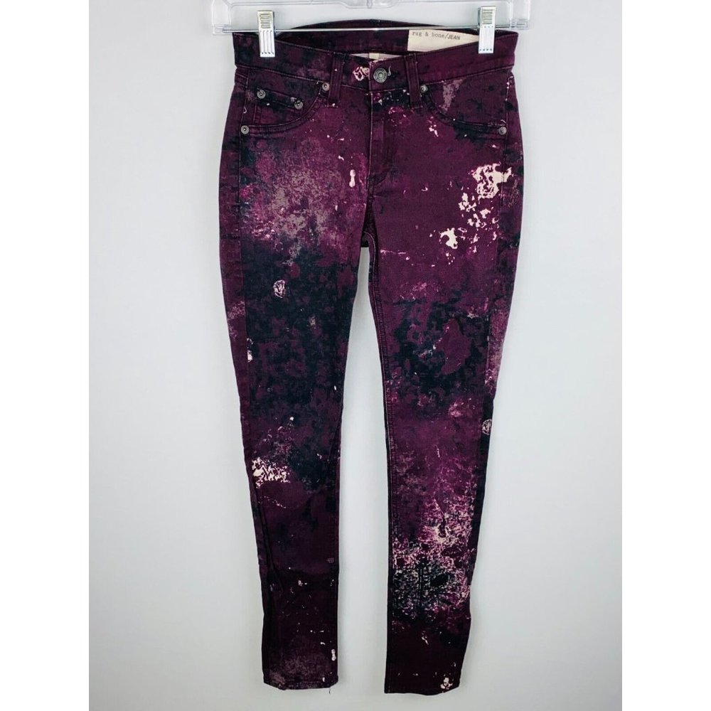 Rag & Bone Galaxy Print Splatter Abstract Legging… - image 1